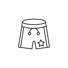 boxing ring shorts icon sign vector