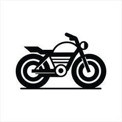 Fototapeta premium motorcycle icon isolated on white