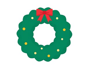Simple Christmas wreath graphic