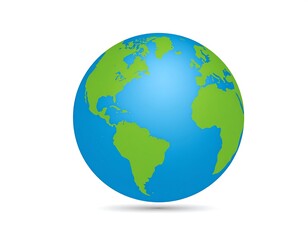 Simple Earth globe graphic