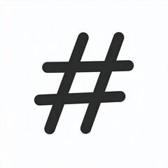 Obraz premium Simple hashtag symbol