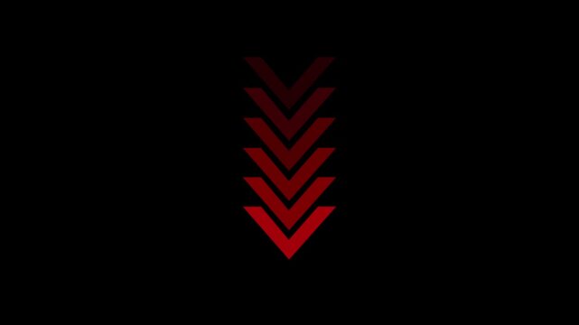 Arrow  icon video animation. directional arrow loop, direction arrow line loop animation. blinking arrow navigation. arrow loop animation  colorful arrow icon concept.