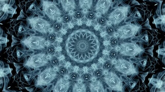 The concept of the blue-gray pupil of the eye. A kaleidoscope of life. A fantastic round pattern. A fascinating and unpredictable flow of energies. Bomb Splash screen
