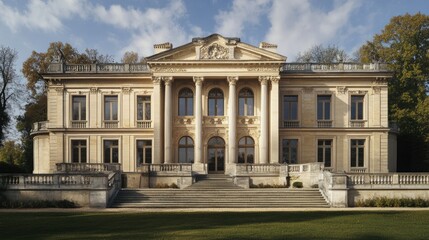 Magnificent Chateau de ... in France: A Neoclassical Architectural Masterpiece