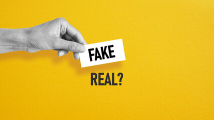 Fake Or Real in social media and Propaganda concept. News Events and Post truth