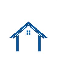 Simple, stylized house graphic