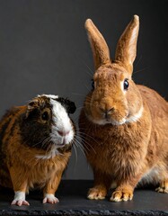 Fototapeta premium Two pets, close-up