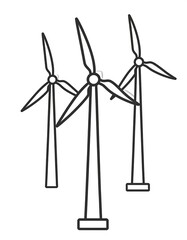 Simple wind turbine illustration