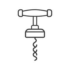 Simple wine opener icon