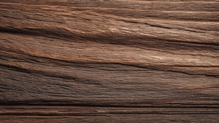 Fototapeta premium Natural wood texture with deep and light brown grainy lines, rough surface, warm tones, rustic feel, organic pattern,