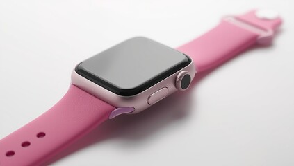 pink hand watch