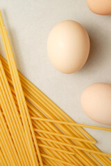 Fresh pasta ingredients create a perfect dish in a cozy kitchen