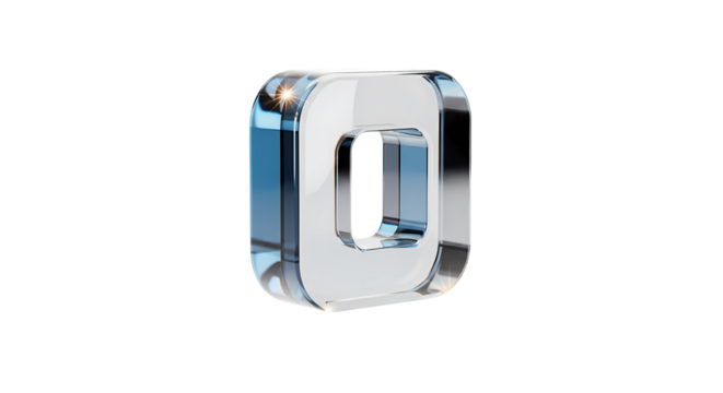 Transparent 3d letter g made of glass or acrylic on black background - Powered by Adobe