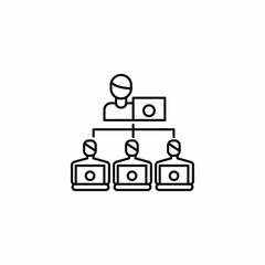 manager team collaboration icon sign vector