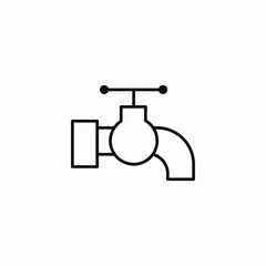 water faucet tap icon sign vector