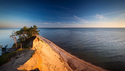 Obraz premium Cliff On The Vistula Spit Near Krynica Morska Pomorskie Poland