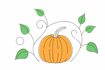 vector illustration of pumpkin