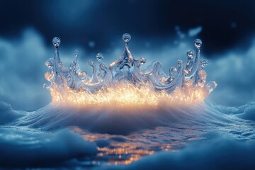 Crown ablaze in the sky.