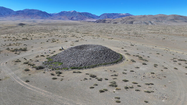 Zagal Baatar kurgan is located in Darvi district of Khovd province of Mongolia. It is a Bronze Age kurgan and a tomb for nobles.