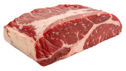 raw halal beef chunk for making brisket png. raw halal beef cut png