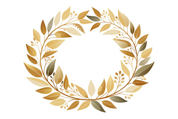 Elegant Hand-Drawn Floral Wreaths with Botanical Leaves and Flowers – Vintage Decorative Frame Illustration
