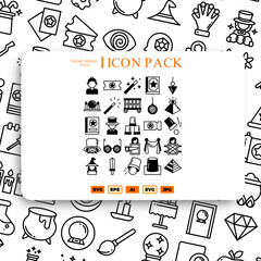 Illustration of magic icon pack