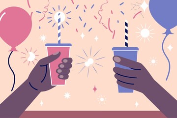 festive-hands-holding-drinks-and-party