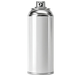 Silver Spray Paint Can isolated on a transparent background