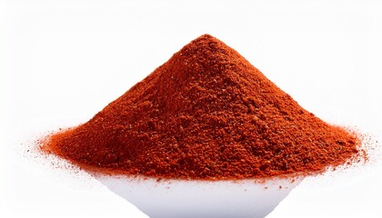 Red Ground Paprika Or Dry Chili Pepper Isolated