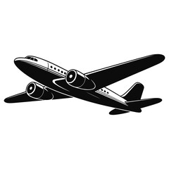 airplane isolated on white