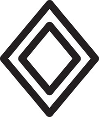 Rhombus abstract line art vector, modern geometric design for creative and minimalistic projects.