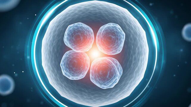 The concept of IVF or In Vitro Fertilization. Fertilization outside the body, or test tube baby, as a medical technology that combines eggs and sperm in a laboratory.