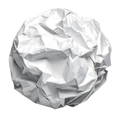 Naklejka premium Crumpled paper ball, isolated on transparent background