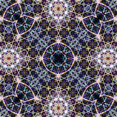 Seamless abstract art pattern. woven endless pattern. Square abstract background