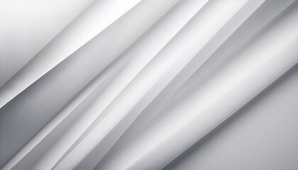 Obraz premium White Abstract Minimal Background With Soft Diagonal Lines And Light Gray Gradient