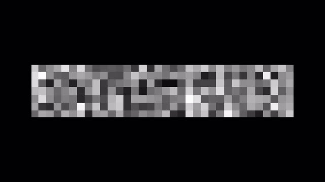 Pixel censored animation on rectangle