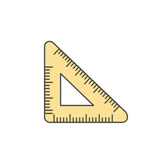 Yellow Triangle Ruler