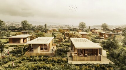 Eco-Friendly Village Homes: Sustainable Architectural Design