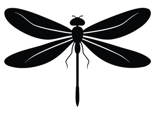 damselfly silhouette vector icon