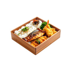 Delicious, prepared meals feature grilled and fried fish, served with fresh vegetables on a plate