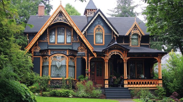 Victorian House Architectural Gem - Powered by Adobe