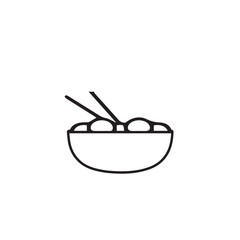 Noodle Bowl Illustration