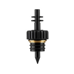 Irrigation drip emitter on isolated transparent background  