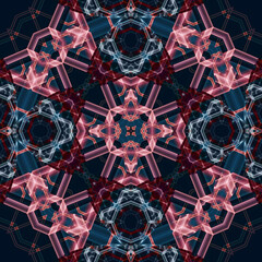 Seamless abstract art pattern. woven endless pattern. Square abstract background