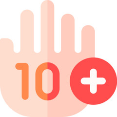 Number Ten Graphic Icon