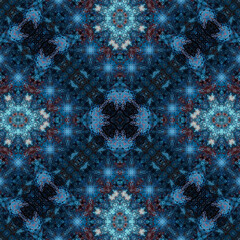 Seamless abstract art pattern. woven endless pattern. Square abstract background