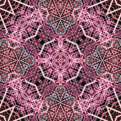 Seamless abstract art pattern. woven endless pattern. Square abstract background