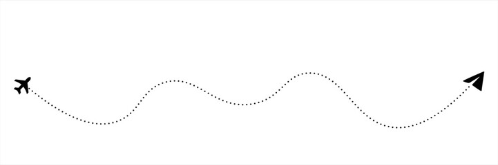 dotted arrow icon set, dotted line vector vector illustration
