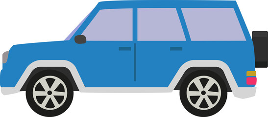 Blue SUV Car 