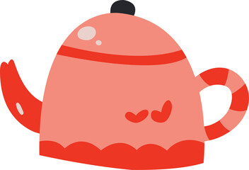 Cute Pink Kettle Teapot